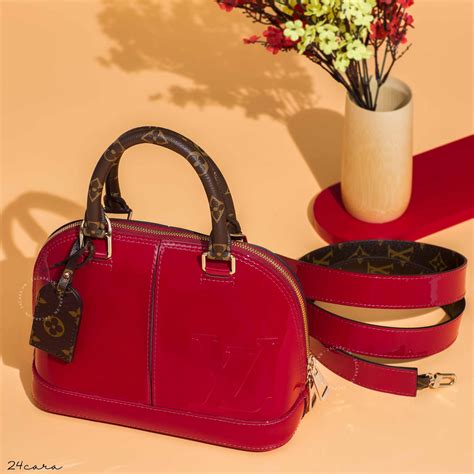 louis vuitton red bag amazon|Alma BB Bag .